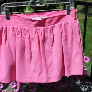 Diane von Furstenberg Pink Pop Mini Pleated Skirt Size 6 NWOT